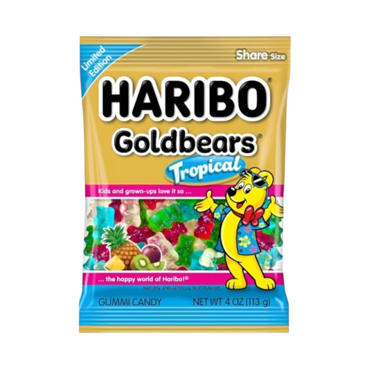 Haribo Limited Edition Gold Bears Tropical - 4oz (113g)