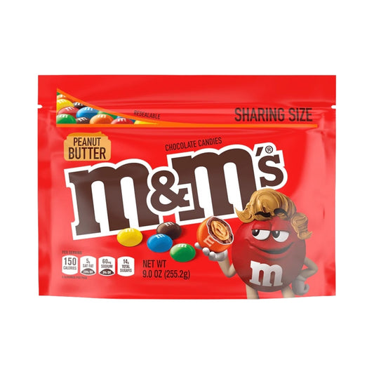 M&M's Peanut Butter Stand Up Pouch - 9oz (255g)