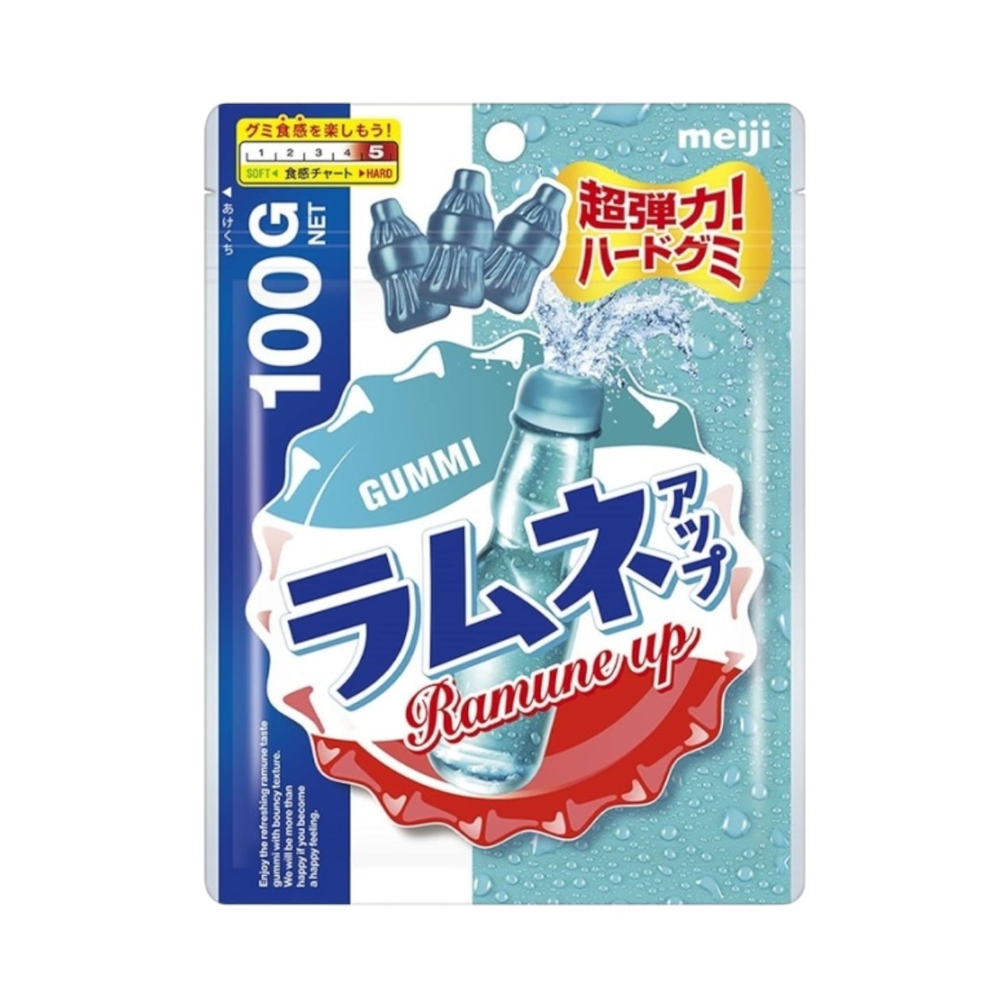 MEIJI Ramune Up Hard Gummy - 100g [Japan]