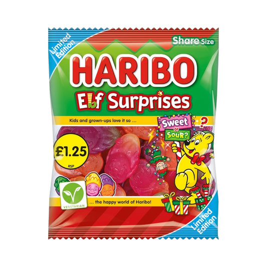 Haribo Limited Edition Elf Surprises Bag - 140g (PMP £1.25)