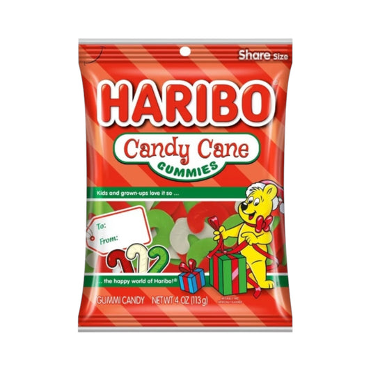 Haribo Christmas Candy Cane Gummies - 4oz (113g)