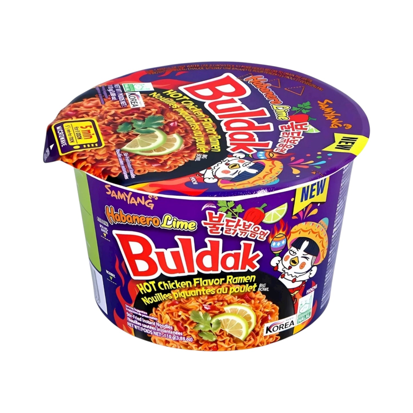 Samyang Buldak Hot Chicken Habanero Lime Big Bowl - 110g