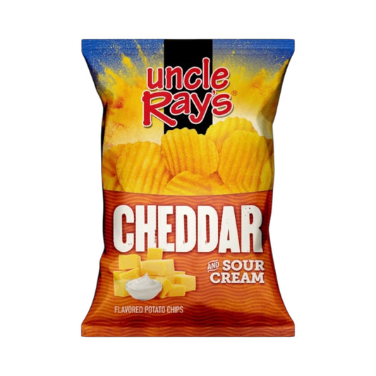 Uncle Ray's Wavy Cheddar & Sour Cream Chips - 4.25oz (120g)