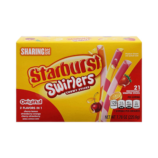 Starburst Swirlers Chewy Sticks - 7.78oz (221g)