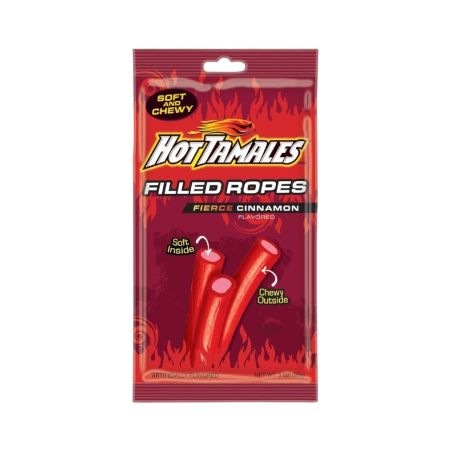 Hot Tamales Filled Ropes - 3oz (85g)