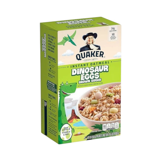 Quaker Instant Oatmeal Dinosaur Eggs Brown Sugar - 14.1oz (400g)