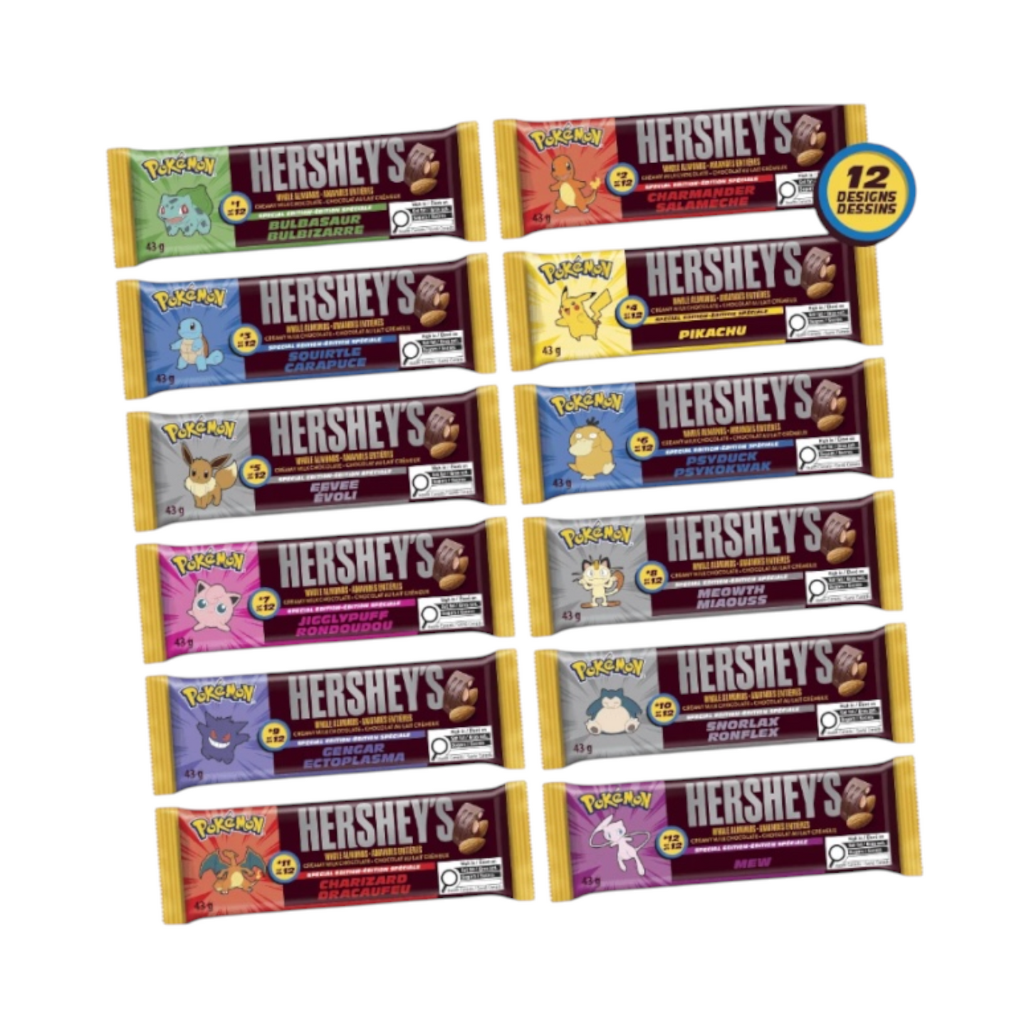 Hershey's Special Edition Pokemon Milk Chocolate With Almond - 43g [Canadian]