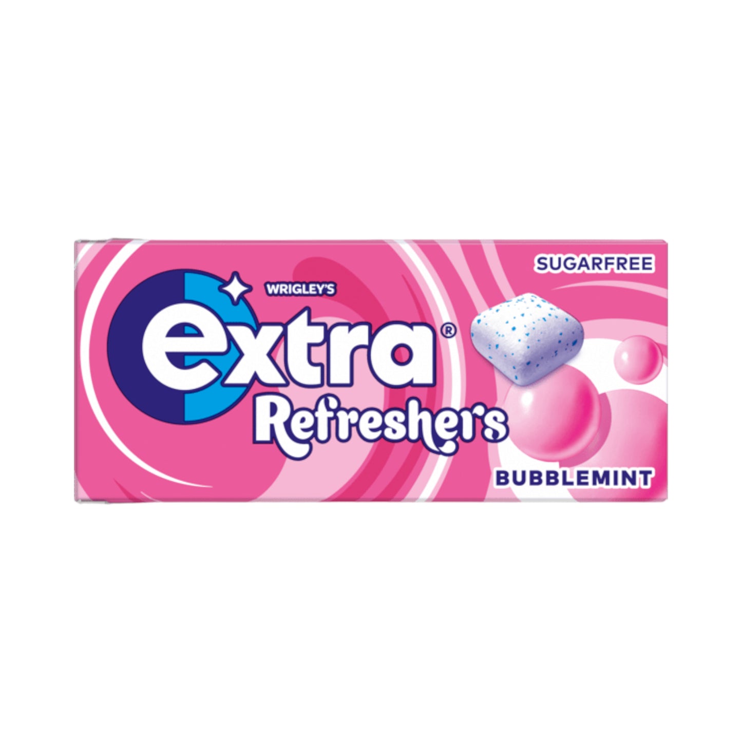 Extra Refreshers Bubblemint Sugarfree Chewing Gum Handy Box 7 Pieces - 15.6g