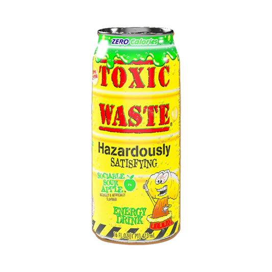 Toxic Waste Sociable Sour Apple Energy Drink - 16fl.Oz (473ml)