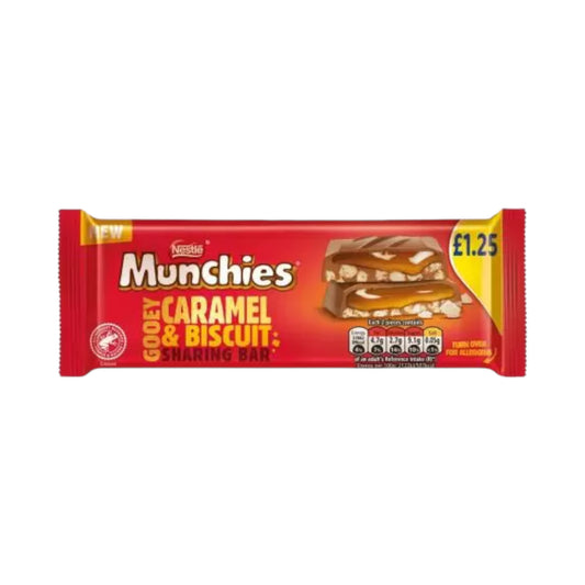 Munchies Caramel & Biscuit Chocolate Sharing Bar - 87g (PMP £1.25)