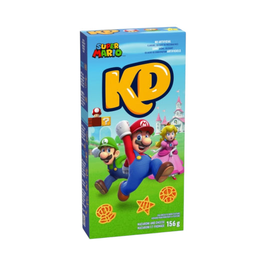 KD Super Mario Power-Up Pasta Shapes Macaroni and Cheese - 156g [Canadian]