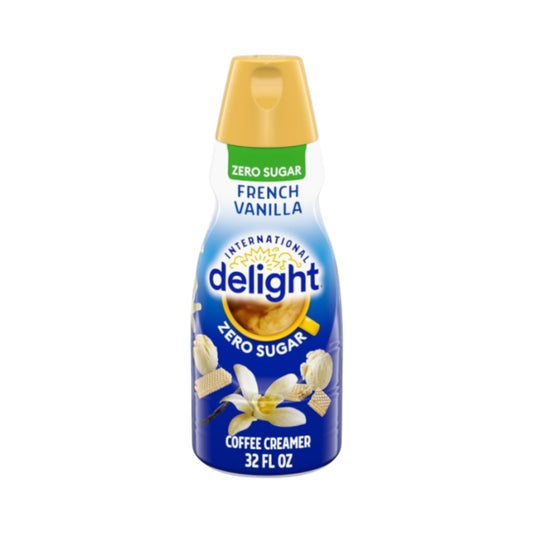 International Delight Coffee Creamer Zero Sugar French Vanilla - 32fl.oz (946ml) ** BBD 25/12/25 **