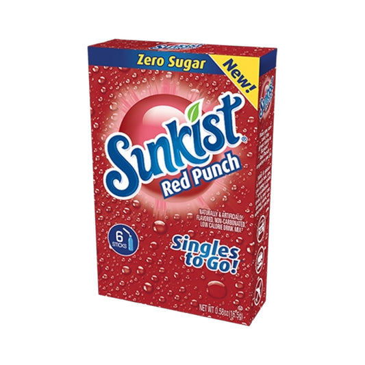 Sunkist Red Punch Zero Sugar Singles To Go - 0.58oz (16.5g)