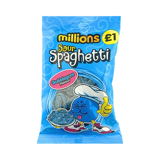 Millions Sour Bubblegum Spaghetti - 120g (PMP £1)