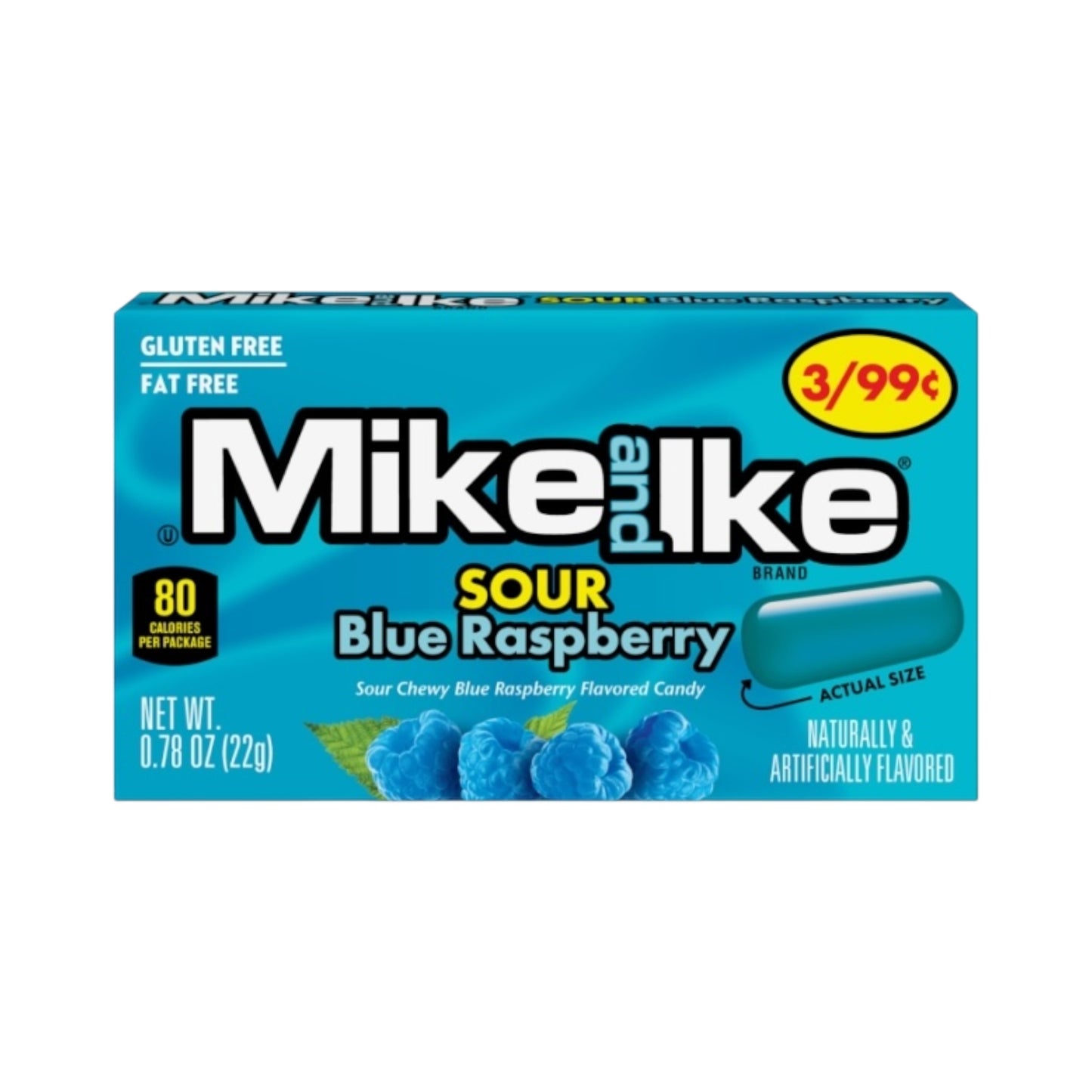 Mike And Ike Sour Blue Raspberry - 0.78oz (22g)