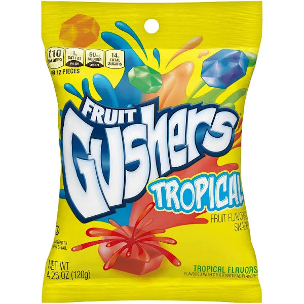 Gushers Tropical Flavour Peg bag - 4.25oz (120g)