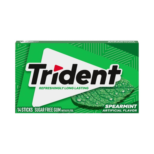 Trident Spearmint Gum - 14pc