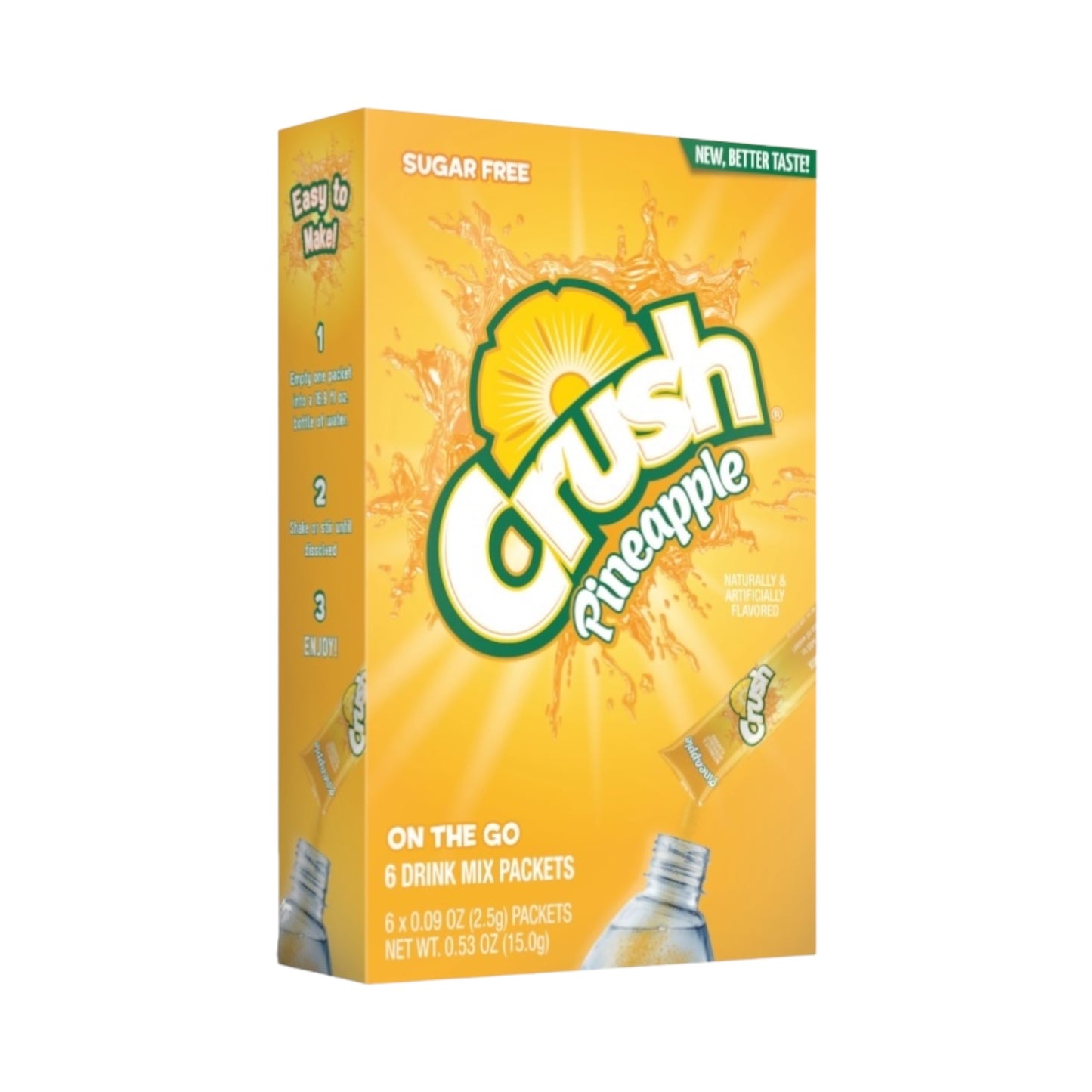 Crush - Singles To Go - Pineapple - 6 Pack - 0.53oz (15g)