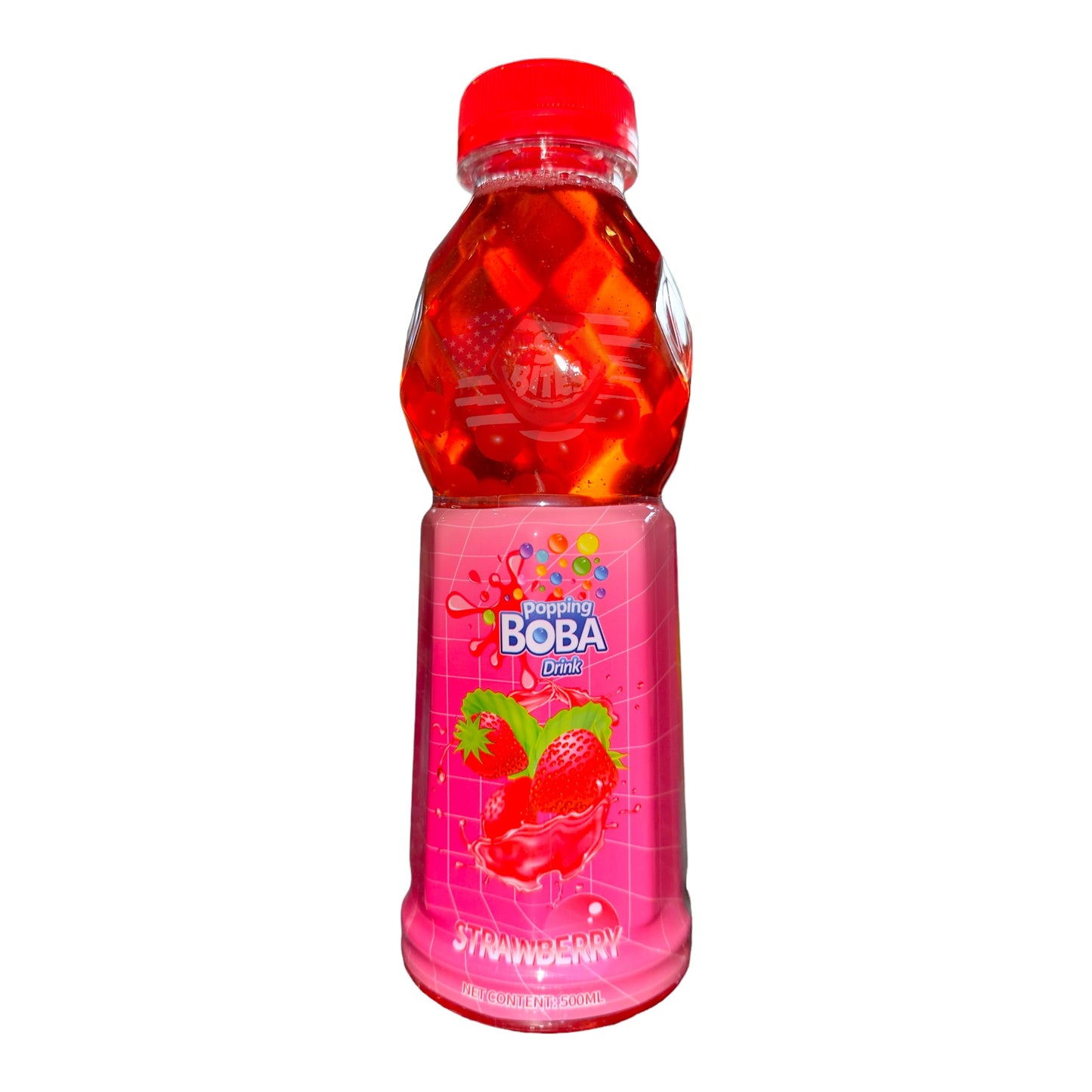 Popping Boba Drink Strawberry - 500ml