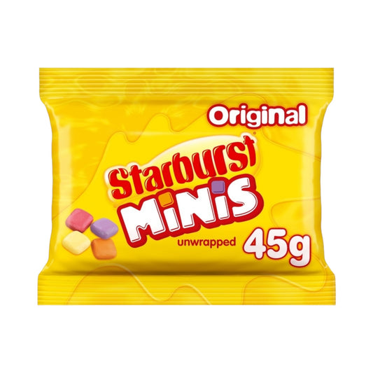 Starburst Minis Original Fruit Chews Bags - 45g