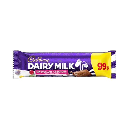 Cadbury Dairy Milk Marvellous Creations Jelly Popping Chocolate Bar - 47g (PMP 99P)