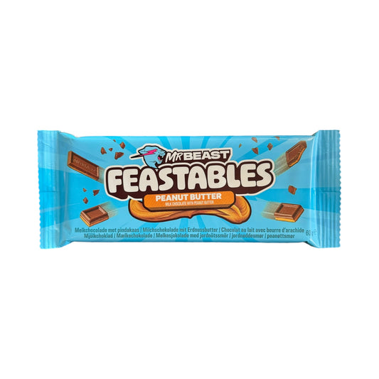 Feastables MrBeast Bar Milk Chocolate with Peanut Butter - 60g (UK)