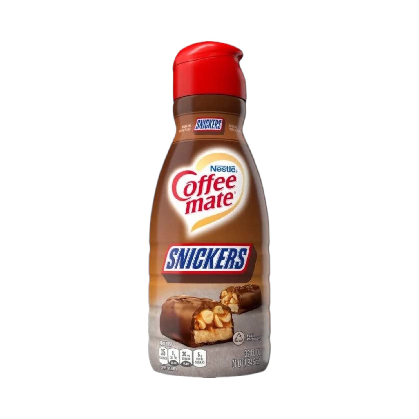 Coffee Mate Snickers Liquid Creamer - 32oz (946ml)