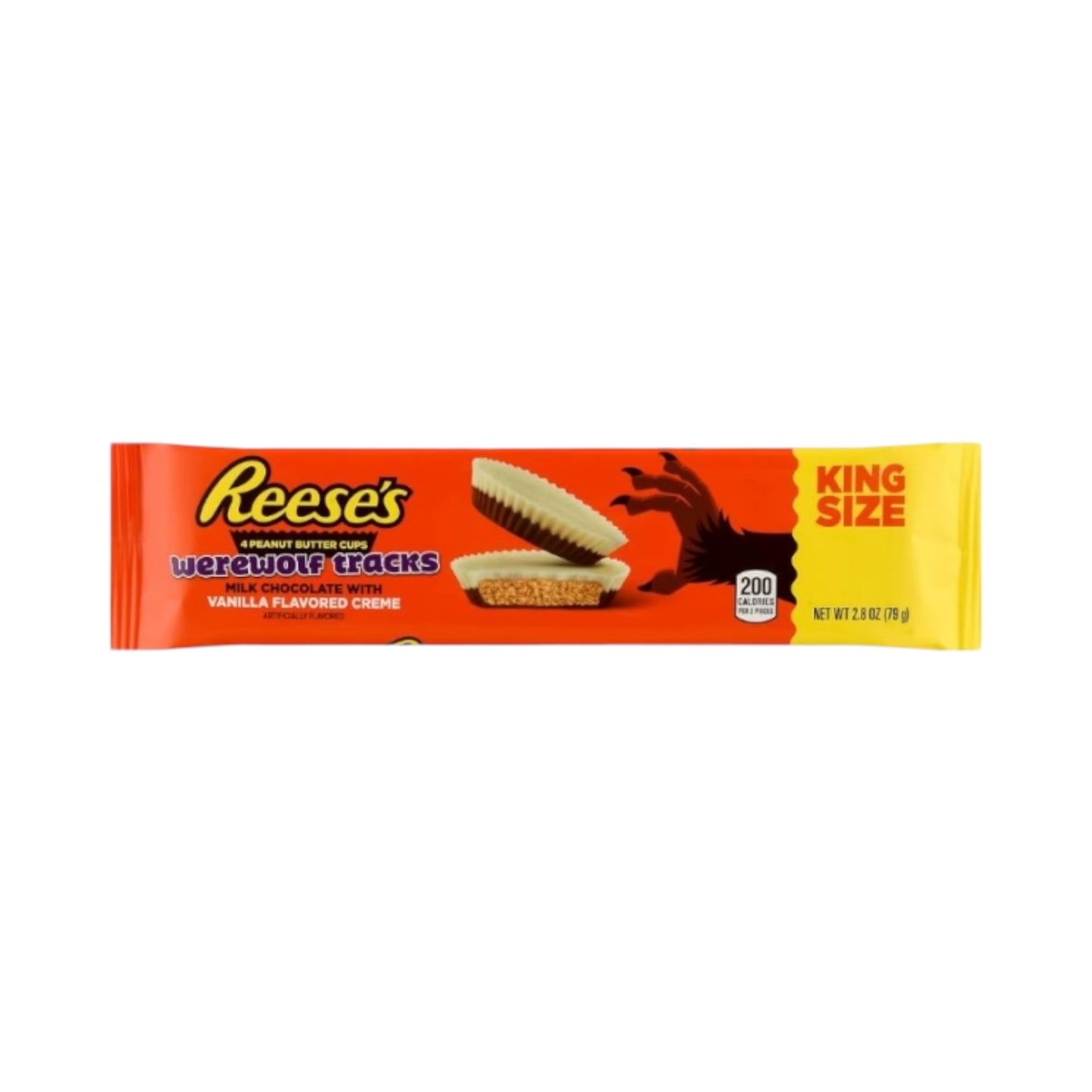 Reese's Werewolf Tracks - Vanilla & Milk Chocolate King Size - 2.8oz (79g)