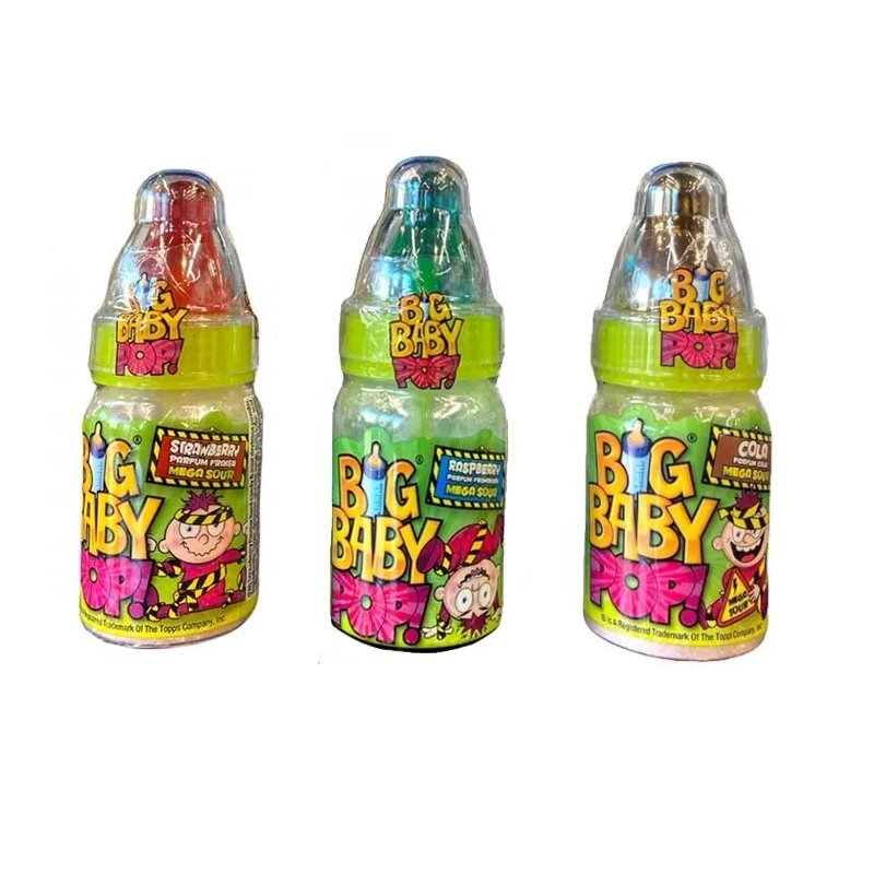 Bazooka Mega Sour Big Baby Pop - 32g