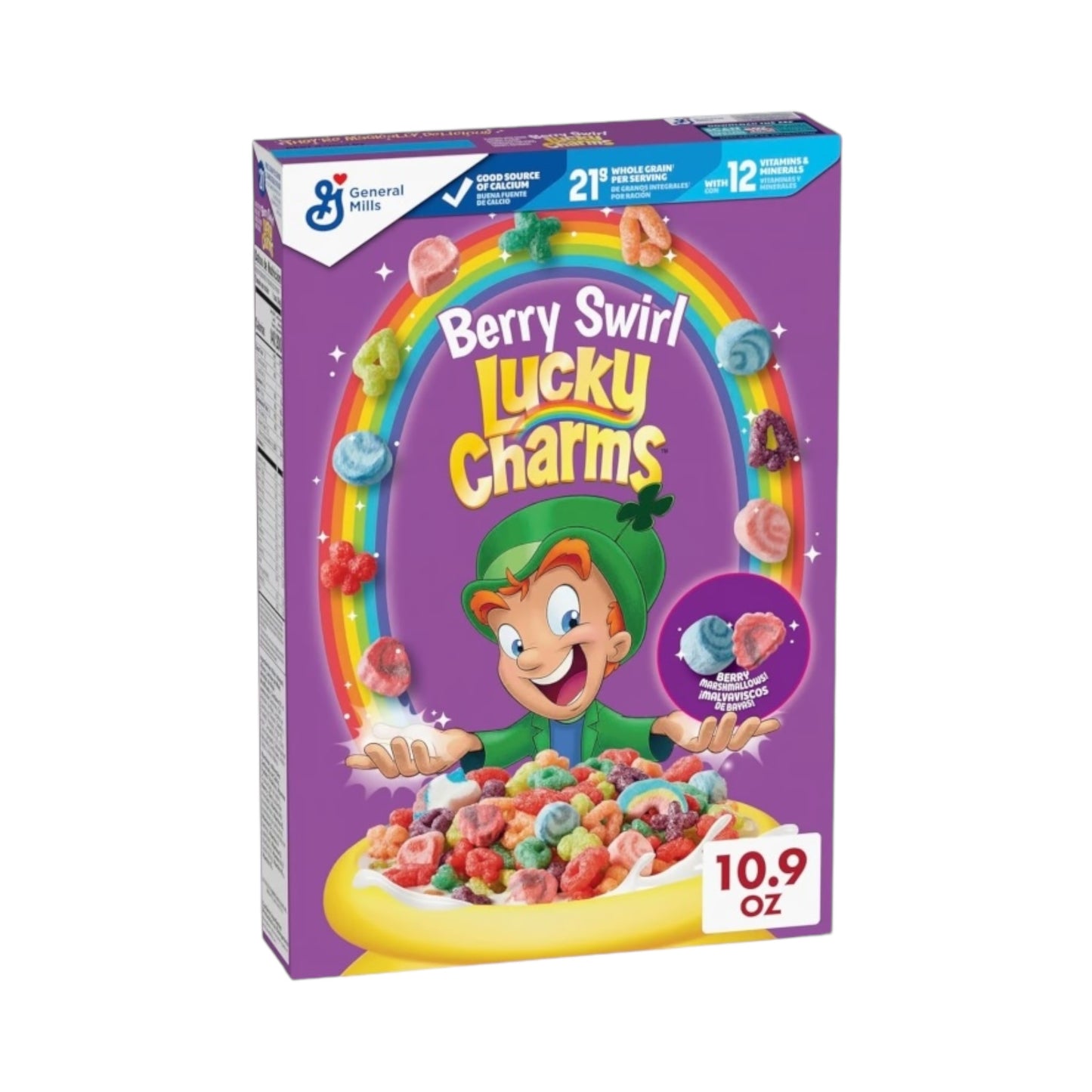 General Mills Berry Swirl Lucky Charms Cereal - 10.9oz (309g)