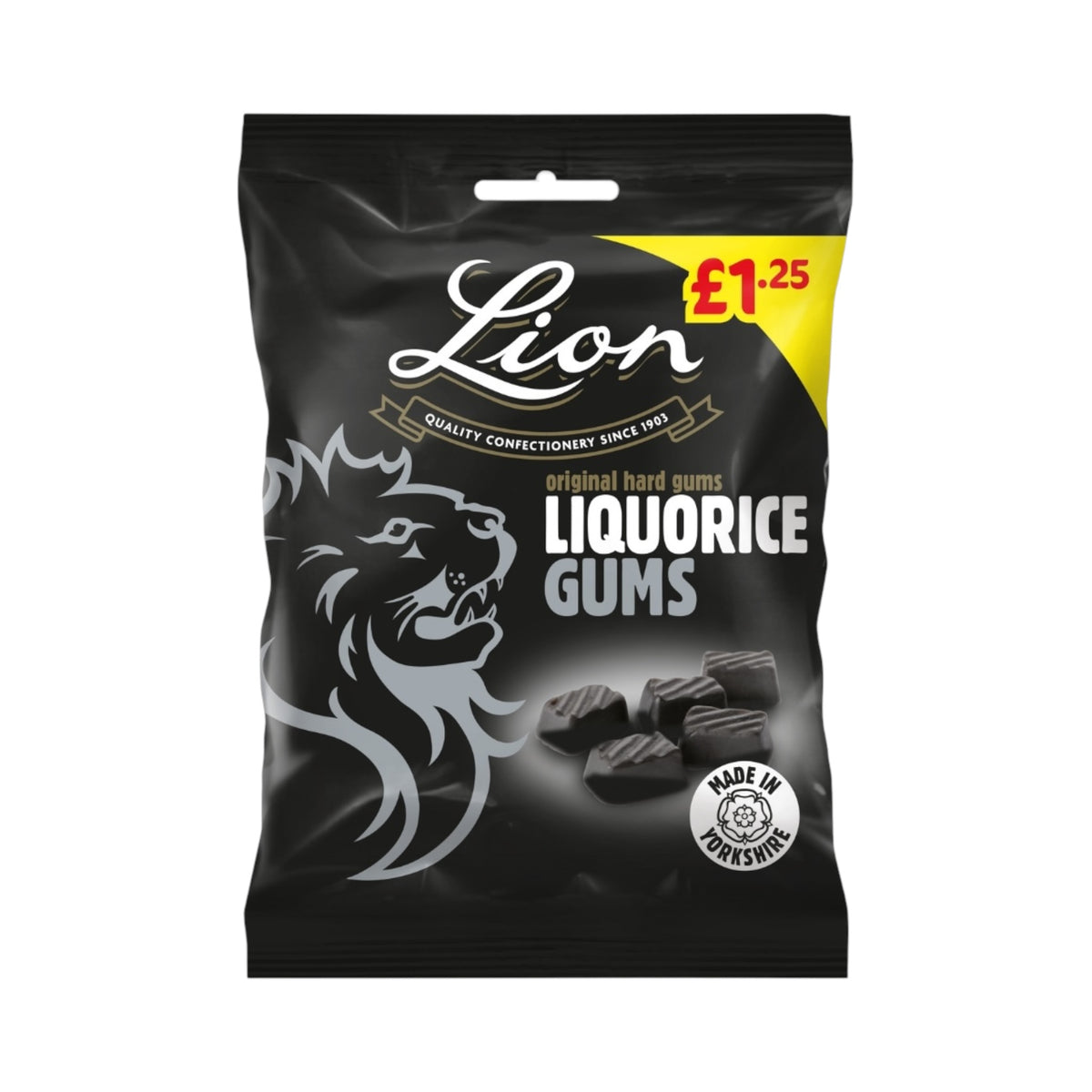 x 1 Pack Lion Liquorice Gums Bags 130g PMP