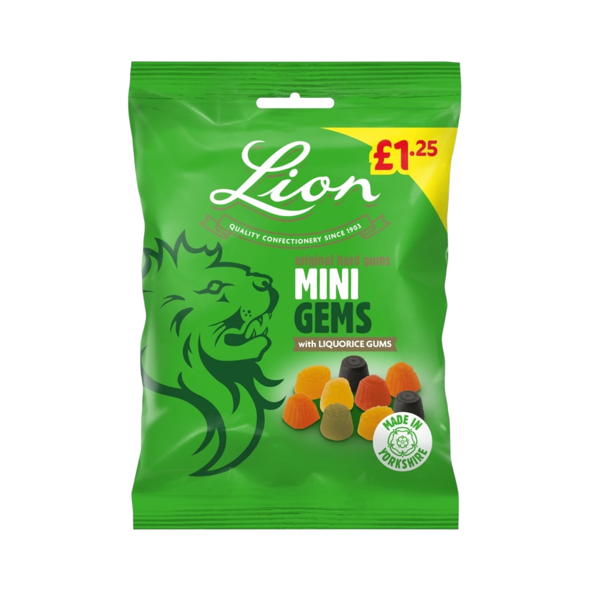 x 1 Pack Lion Mini Gems 130g PMP