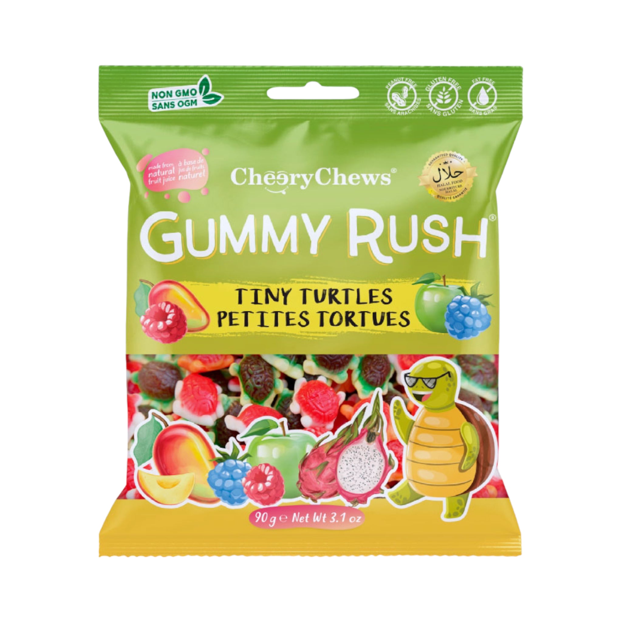 Turtle Packet Gummy Rush Tiny Turtles - 3.1oz (90g) – USA Bites