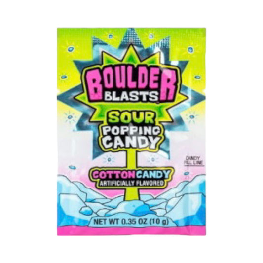 KoKo's Boulder Blast Sour Cotton Candy Popping Candy - 10g