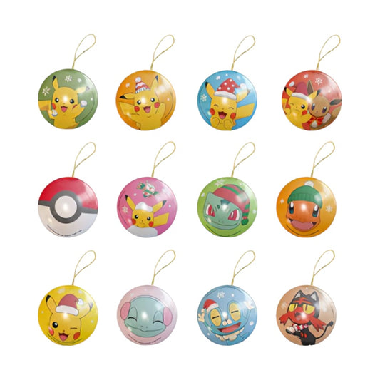 Pokemon Christmas Bauble Tin with Candy - 5g