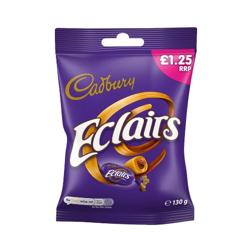 Cadbury Eclairs Classic Chocolate Bag 130g £1.25 PMP