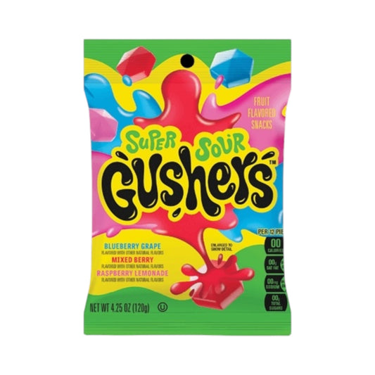 Fruit Gushers Super Sour Berry 4.25oz (120g)
