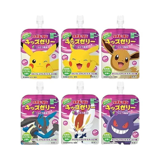 Taisho Pokémon Lipovitan Kid's Grape Flavour Jelly Drink 125ml