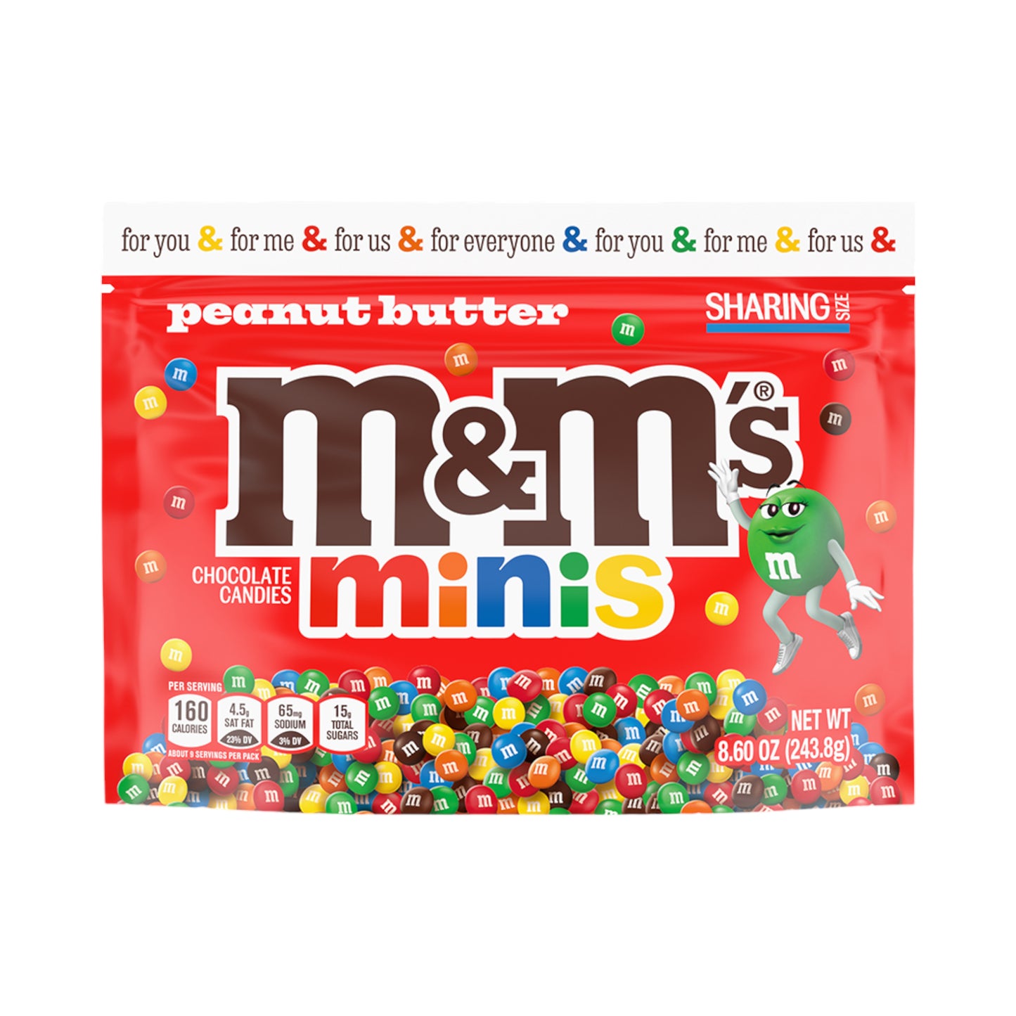 Peanut Butter M&M'S Minis, 8.6oz (243.8g)