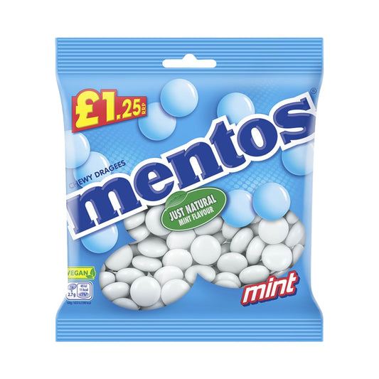 Mentos Chewy Dragees Mint Flavour Bag 135g