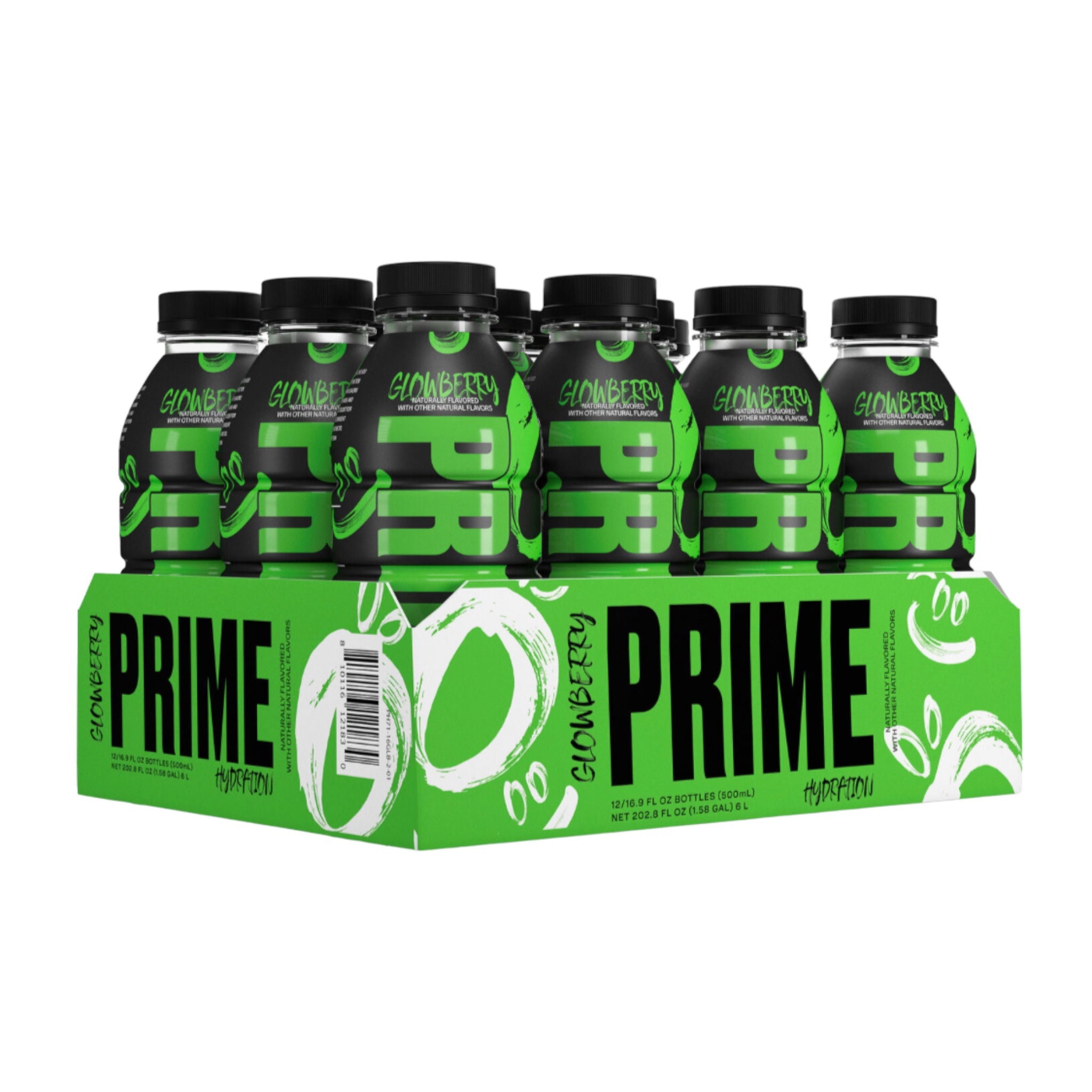 PRIME Hydration Glowberry 16.9fl Oz (500ml) - (12 Pack) – USA Bites