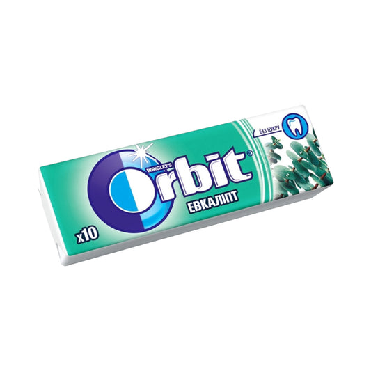 Orbit Sugar-Free Chewing Gum Eucalyptus - 10 piece pack (14g)