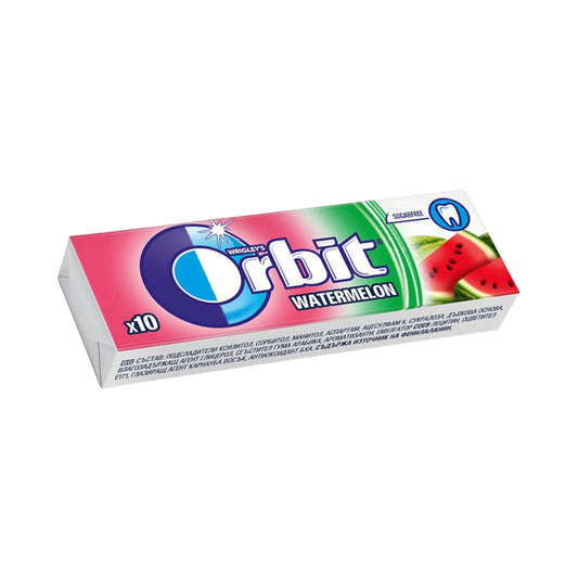Orbit Sugar-Free Chewing Gum Watermelon - 10 piece pack (14g)