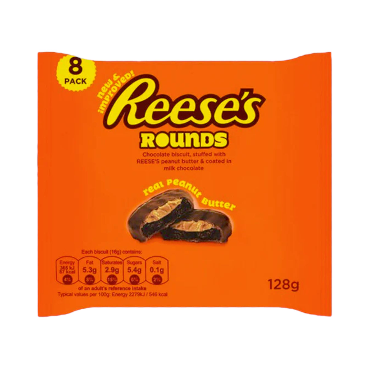 Reese Rounds Reese's Peanut Butter Rounds 8-Pack - 128g – USA Bites