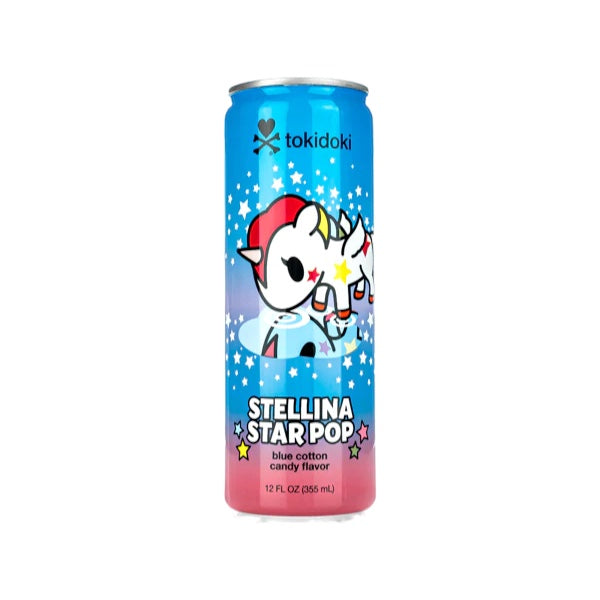 Tokidoki Stellina Star Pop Blue Cotton Candy Soda - 12fl.oz (355ml)
