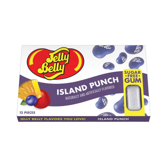 Jelly Belly Island Punch Sugar Free Gum - 12-Piece