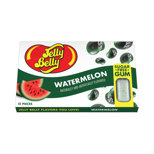 Jelly Belly Watermelon Sugar Free Gum - 12 Piece