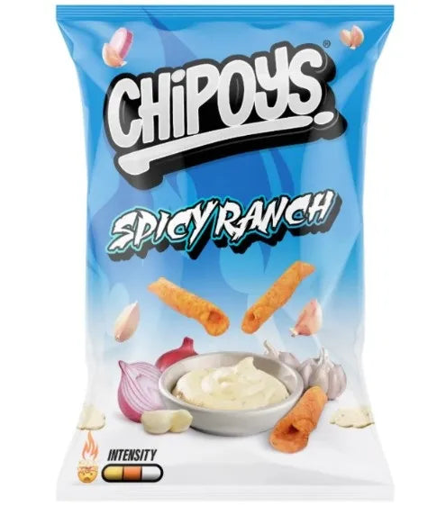 Chipoys Spicy Ranch Rolled Tortilla Chips -  4oz (113g)