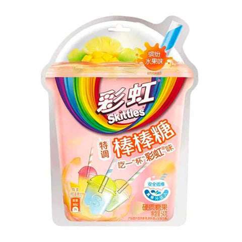 Skittles Lollipops Real Fruit Oriental 54g (china Import)