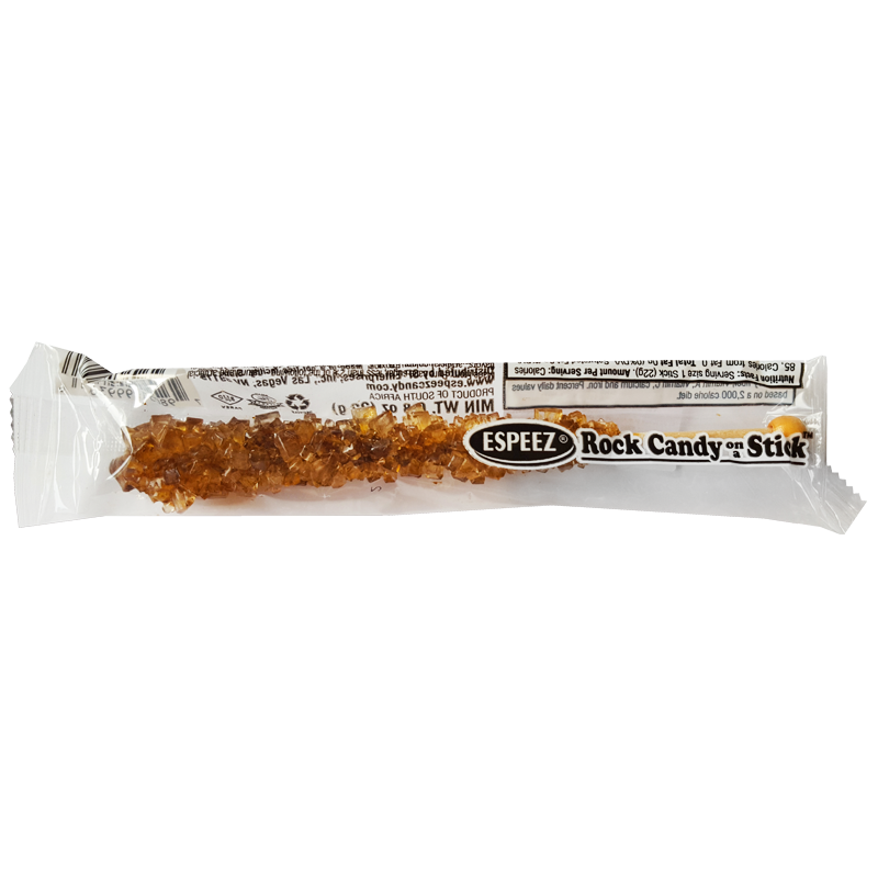 Espeez - Rock Candy on a Stick - Root Beer (Brown) - SINGLE 0.8oz (22g)